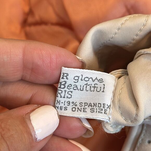 Vintage Isotoner for Hands Beautiful by Aris light tan driving gloves - Picture 7 of 7